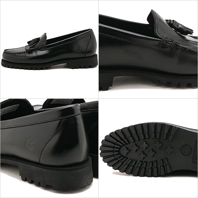 ティンバーランド Timberland メンズ ローファーシューズ A2MSC-W02 SS26 LOAFER SHOE ラッセルローファー デッキシューズ BLACK-FULL-GRAIN 正規取扱店の画像