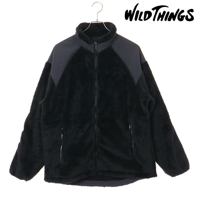ワイルドシングス WILD THINGS メンズ レベル3 シャギージャケット WT262-06-Q4 LEVEL3 SHAGGY JACKET シャギーフリース ストレッチ スタンドカラー 正規取扱店 | WILD THINGS