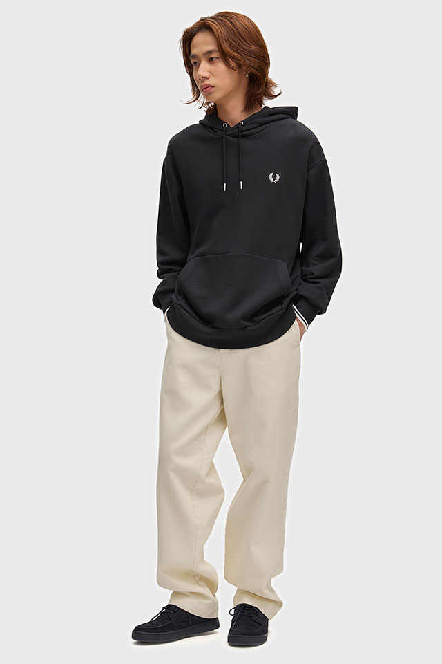 フレッドペリー FRED PERRY メンズ ティップド フーデッドスウェットシャツ M3492-102 TIPPED HOODED 裏毛 フーディー スウェットパーカー 正規取扱店