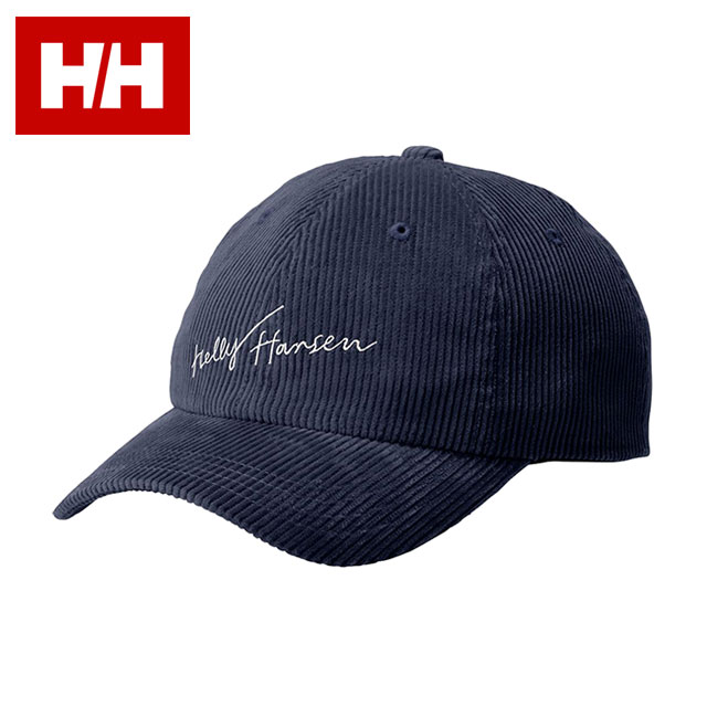 ヘリーハンセン HELLY HANSEN コーデュロイロゴキャップ HC92592-DN FW25 Corduroy Logo Cap 帽子 フリーサイズ サイズ調節可能 ディープネイビー 正規取扱店 | HELLY HANSEN