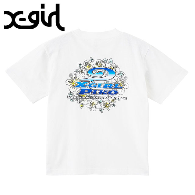 エックスガール X-girl ピコ コラボ ショートスリーブTシャツ 105252011043 SS25SPOT X-girl×PIKO S S TEE レディース xgirl トップス 半袖 WHITE  正規取扱店