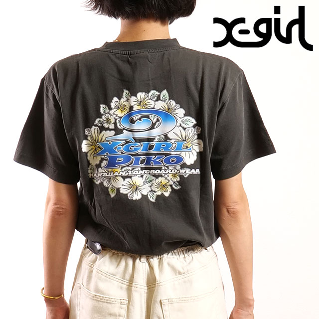 安価 ワタナベ X-girl エックスガール ピコ コラボ ショートスリーブTシャツ トップス
