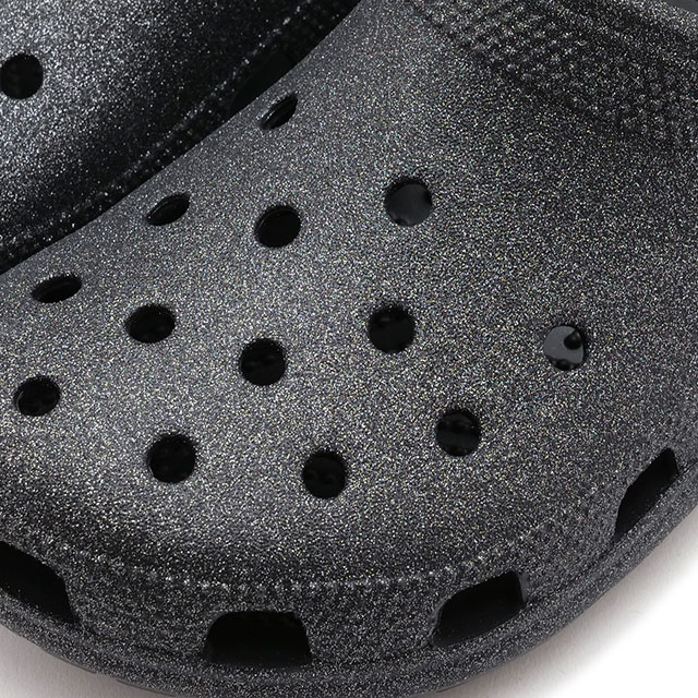 crocs（クロックス） クラシック グリッター クロッグ 205942-0WH FW25