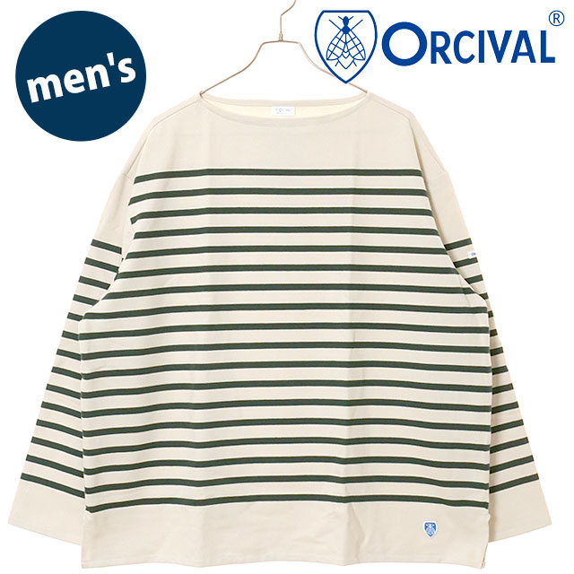 ORCIVAL（オーシバル） ボートネック ロングスリーブプルオーバー
