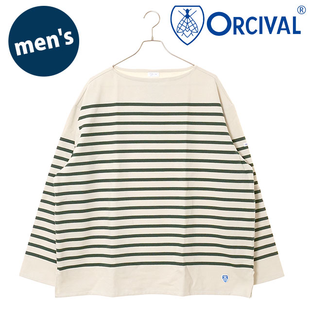 ORCIVAL（オーシバル） ボートネック ロングスリーブプルオーバー
