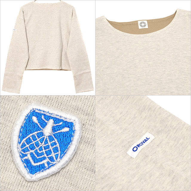 ORCIVAL（オーシバル） ボートネック ロングスリーブプルオーバー OR