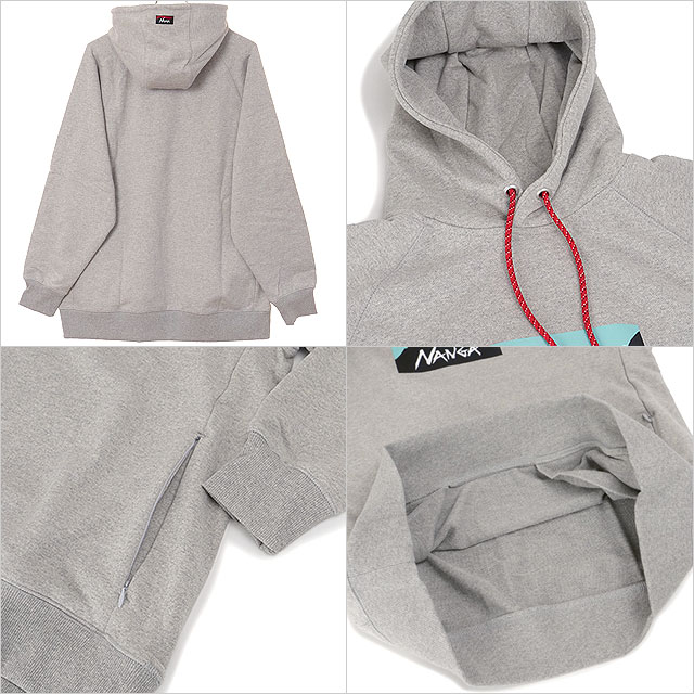 NANGA（ナンガ） エコハイブリッド ボックスロゴ スウェットフーディー