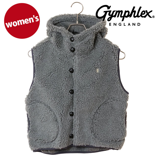����ե�å��� Gymphlex �ܥ��ա��ǥå� ���硼�ȥ٥��� #GY-A0726 BOA FW25 BOA HOODED SHORT VEST ��ǥ����� DK.HEATHER-GREY(CREAM) �����谷Ź