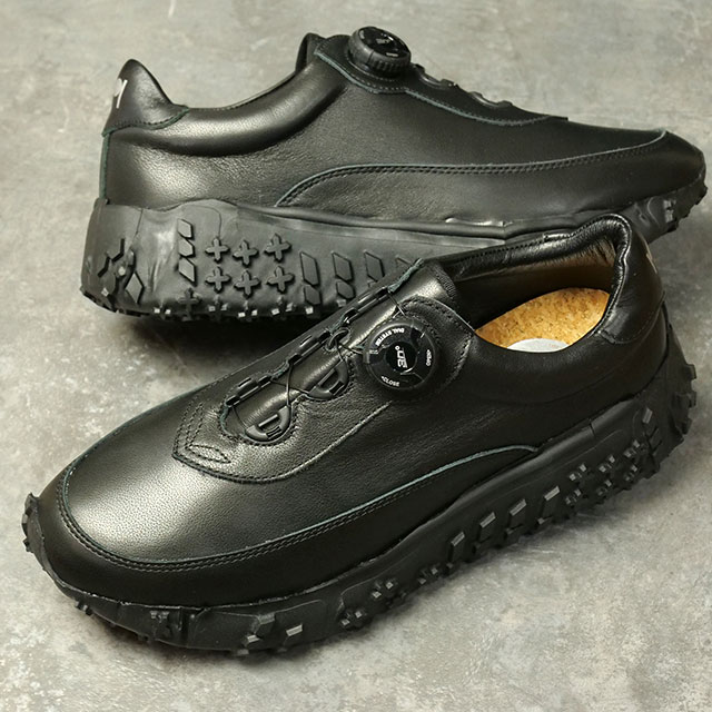 ピージー PG スニーカー トラフ [252PG0041-T FW25] THROUGH メンズ 靴 男性用 ダイヤル式フリーロック レザーシューズ ビブラムソール BLK 正規取扱店 PG ピージー スニーカー トラフ 252PG0041-T FW25 THROUGH メンズ 靴