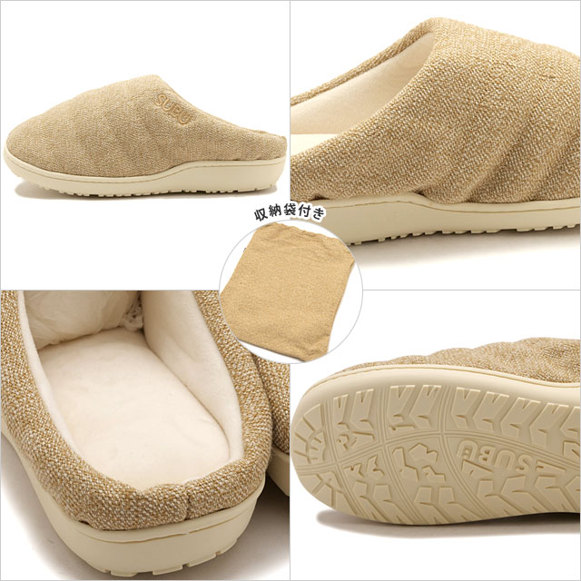 SUBU スブ ドット cream  dot新品送料無料 SUBU（スブ） 冬用サンダル ドット SC-18 FW25 SUBU DOTS メンズ