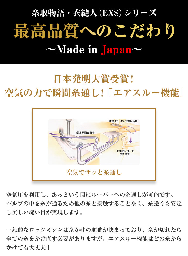 BL69WJ 最高品質へのこだわり 〜Made in Japan〜