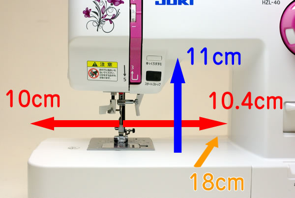 ミシン 本体 ジューキ JUKI HZL-40 HZL-40N ミシン 本体 コンパクトミシン :132-40:ミシン買うならミシンジャパン - 通販  - Yahoo!ショッピング