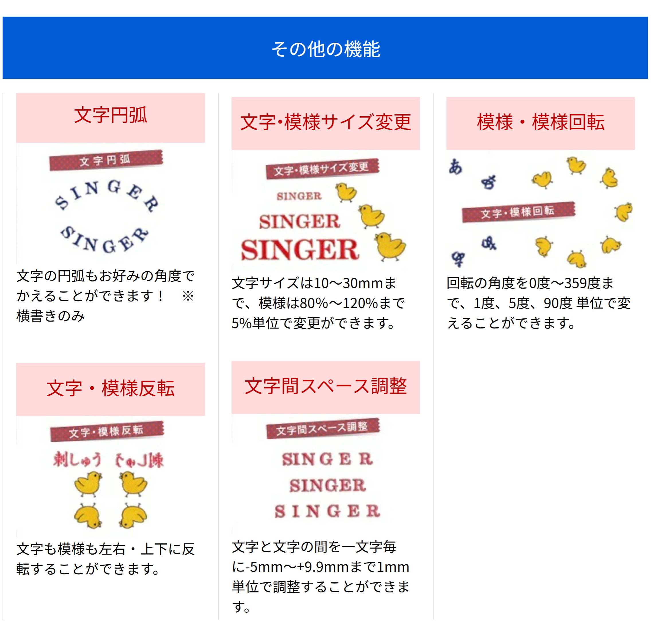 SINGER（シンガー） EU-5 Chou chou DX シュシュデラックス 編集可能な