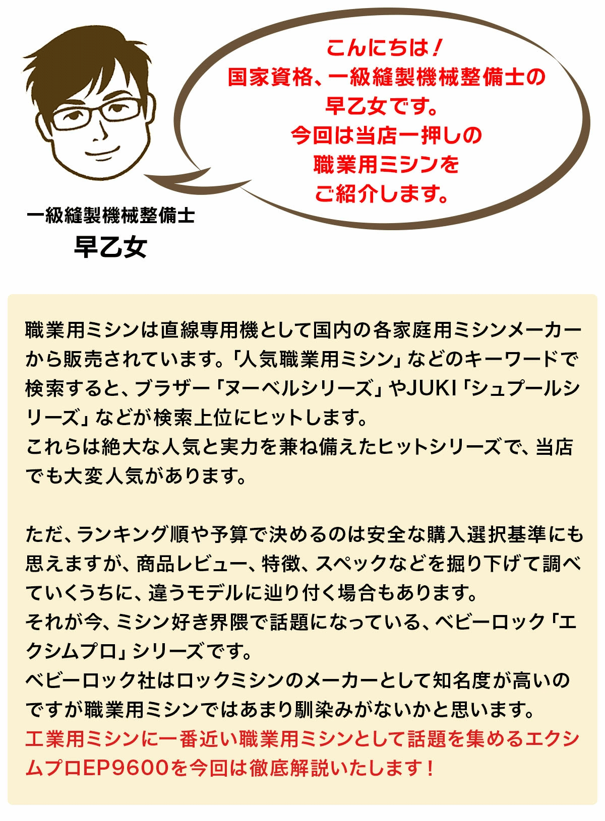 ベビーロック（baby lock） 【価格お問合せください！】ミシン 本体