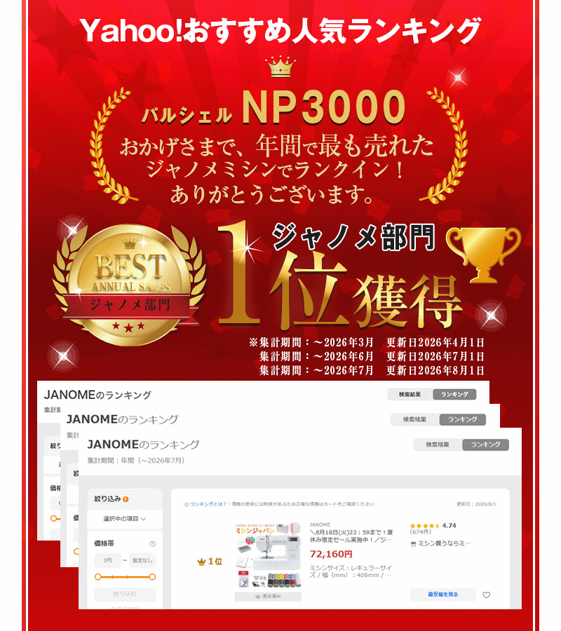 ランキング上位獲得！
