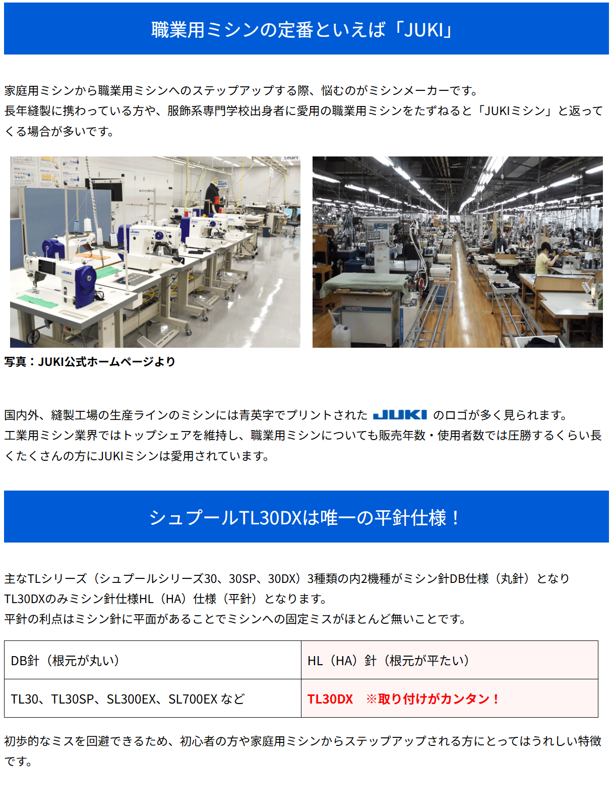 JUKI ミシン ジューキ ジューキ TL30DX SPUR30DX シュプール30DX TL