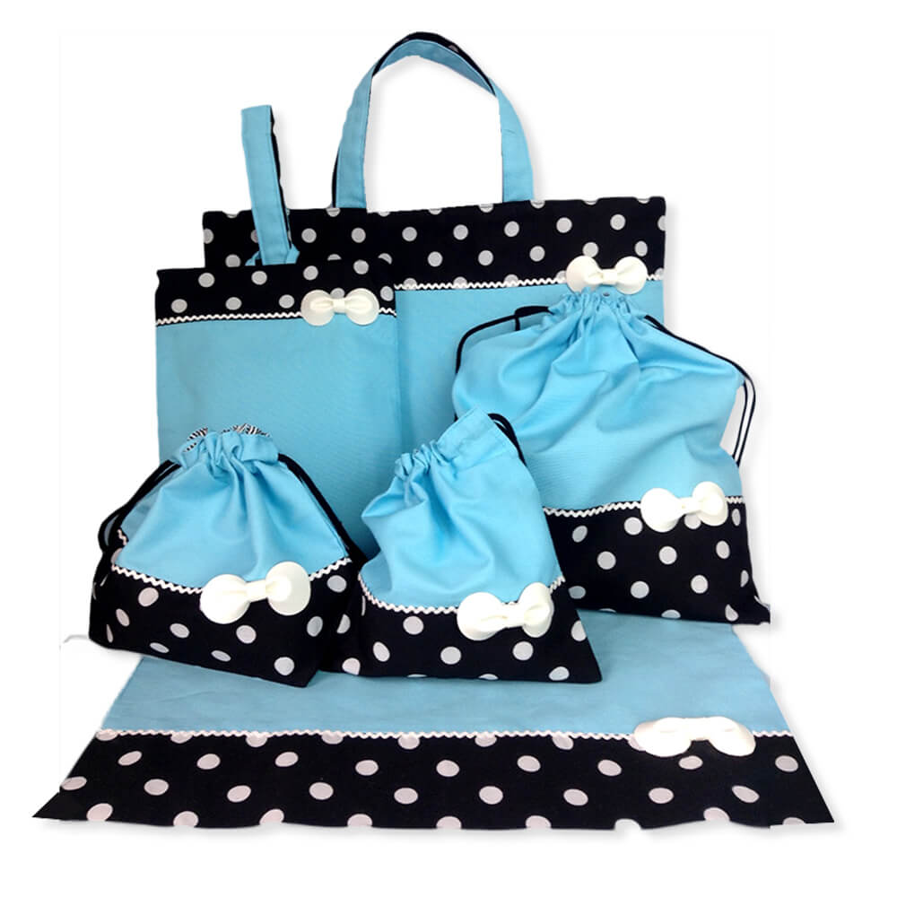 レッスンバッグ お弁当袋　ランチョンマット　お着替え袋　上履き入れ　巾着袋 入園入学6点セット 女の子 かわいい 撥水 日本製 ハンドメイド