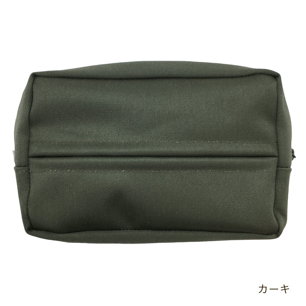 ファスナーポーチ エプロン用ポケット ベルト通し 小物収納 ティッシュ