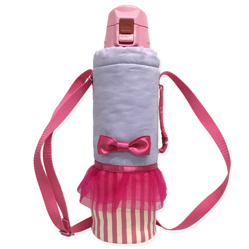 ハンドメイド 水筒 カバー 女の子 ピンク 水筒カバー Lサイズ 1L 女の子 日本製 子供用 キッズ 各メーカー対応