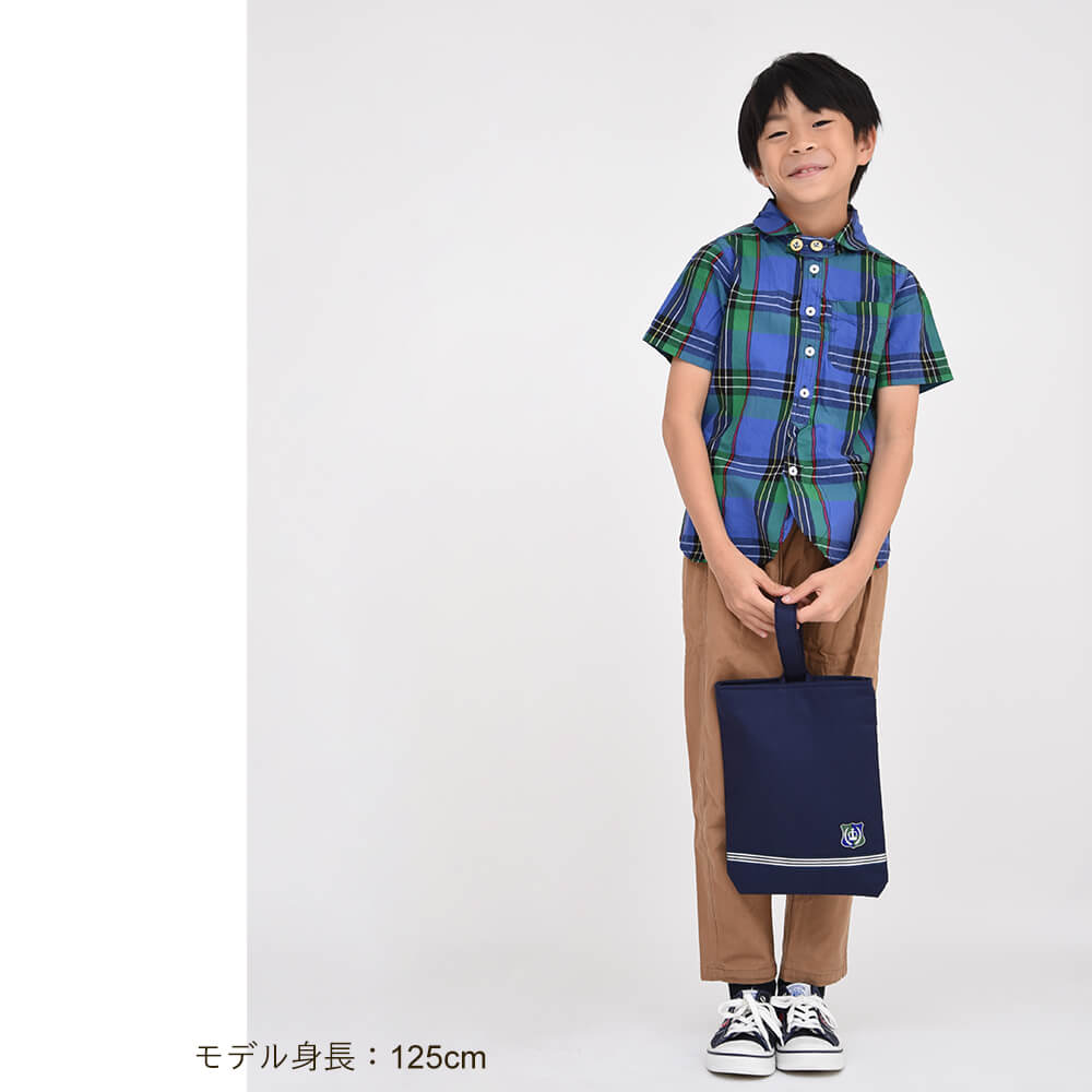 シューズ袋ロイヤルブルー男の子用(上履き入れ上靴入れ)ロイヤルブルー男の子用日本製入園入学お受験【メール便可】
