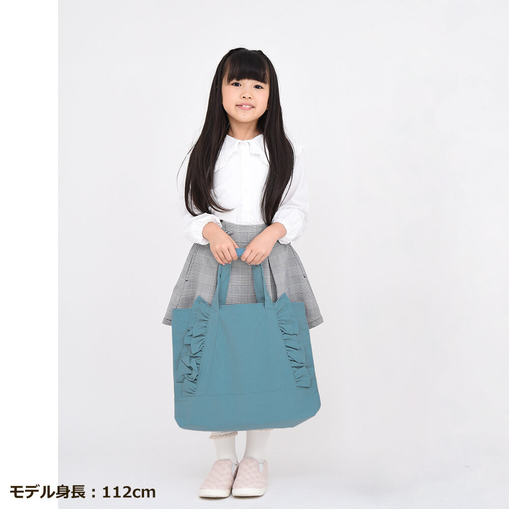 レッスンバッグ フリルフリル ナイロン 撥水 女の子 おけいこ
