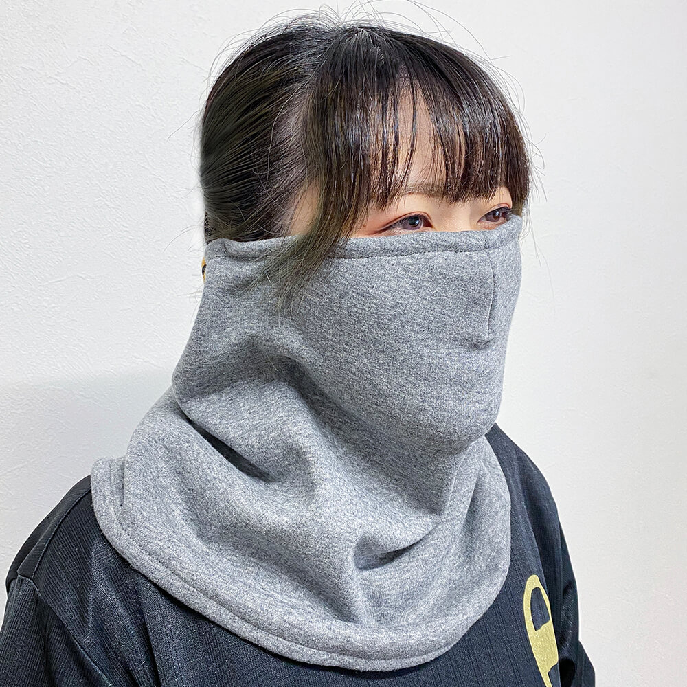 ボンバーヒート あったか フェイスウォーマー 日本製 裏起毛