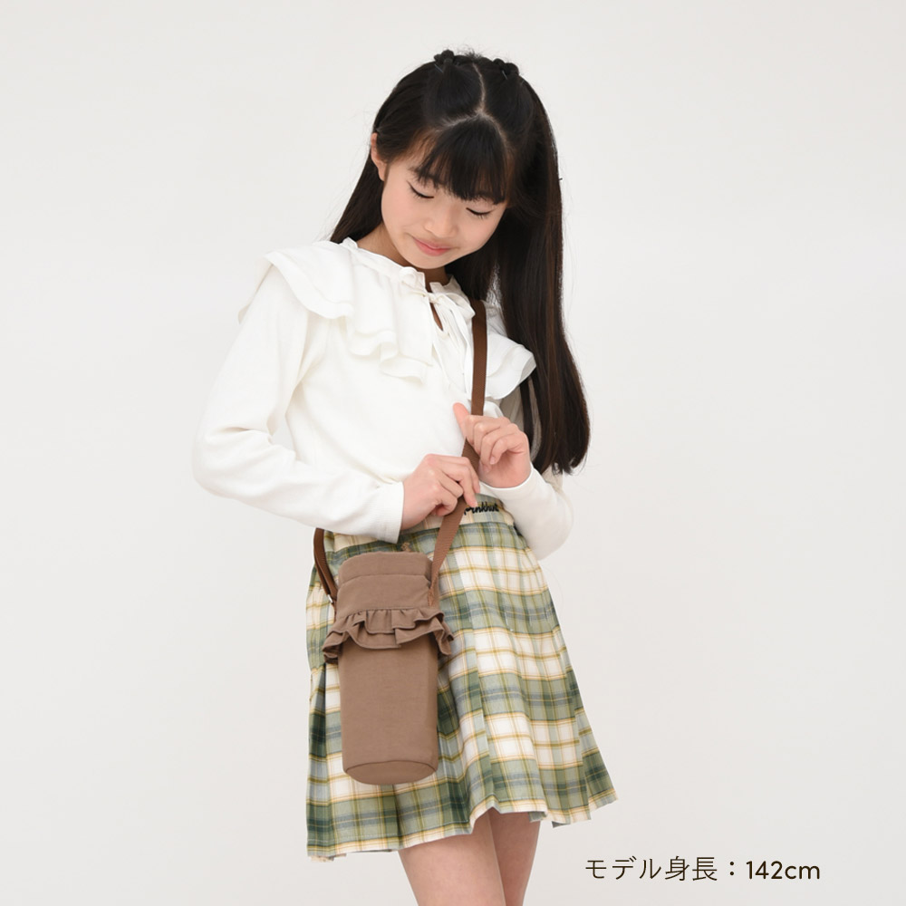 専用　水筒カバー　フリル白　ショルダーセット 専用 水筒カバー フリル白 ショルダーセットの通販 by P ｜ラクマ