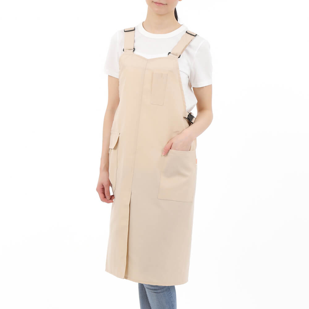 BRITTO ブリット ラップエプロン カフェ DIY ガーデニング  帯電防止 BRITTO ブリット ラップエプロン 772203 カフェ DIY
