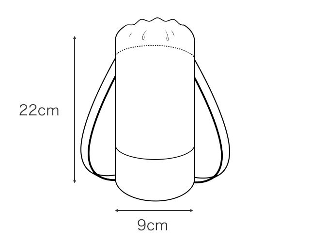 水筒カバーMサイズの商品サイズ