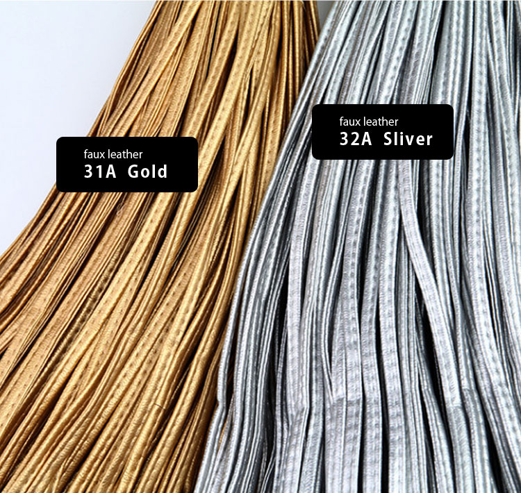マクラメ手染め糸 手編み糸 ) ステッチ フェイクレザー ヤーン Stitch faux leather yarn