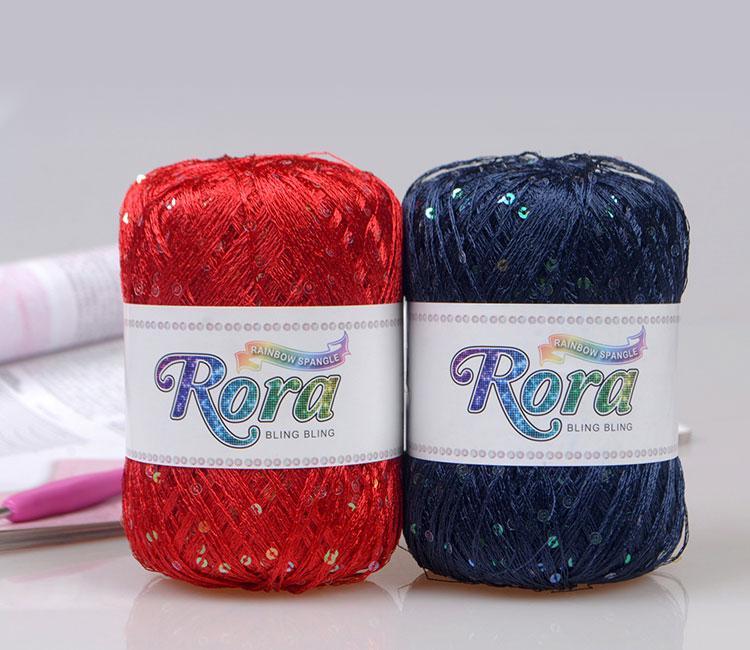 手編み糸 ) ローラ スパンコールヤーン Rora Spangle yarn │ 55g