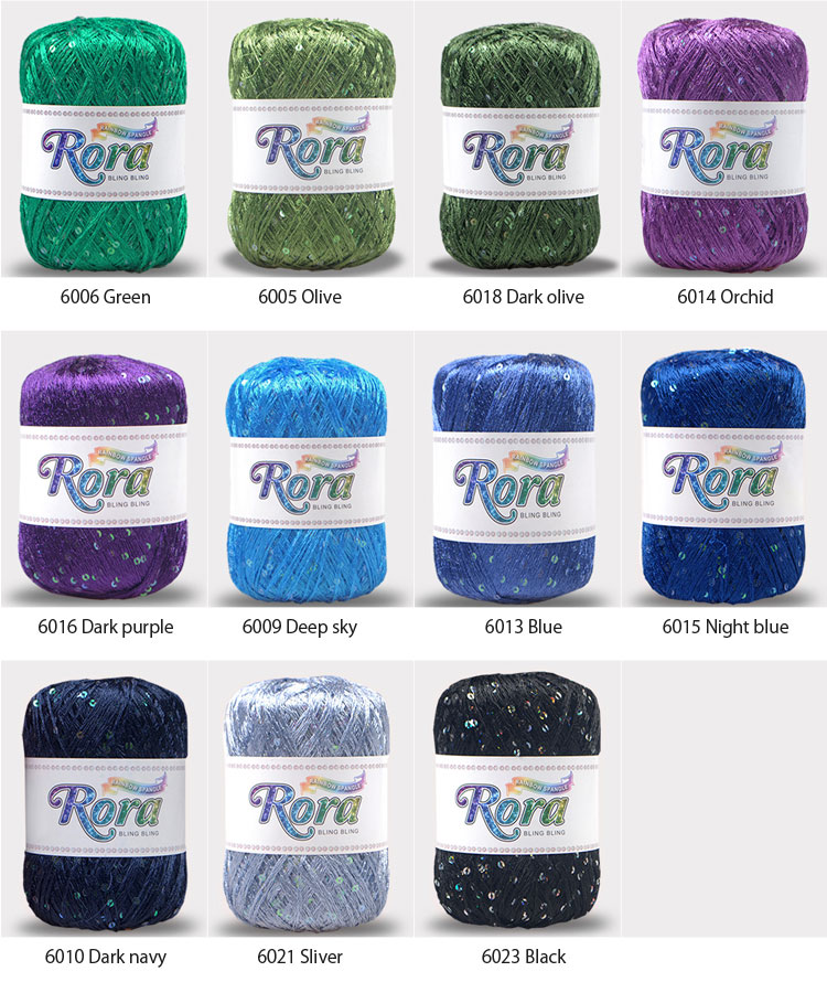 手編み糸 ) ローラ スパンコールヤーン Rora Spangle yarn │ 55g