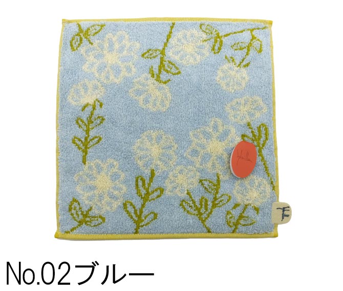 シビラ ハンカチ 51 51cm 刺繍 日本製 空色 綿100 花柄 送料1円 人気ブランド多数対象 51 51cm