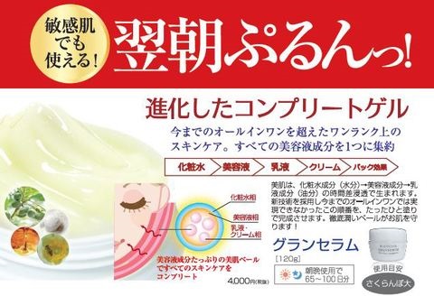 オールインワン　ドクターイノベール　グランセラムモイスチャージェル120g　無添加