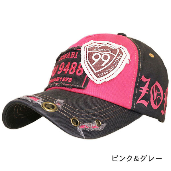 帽子 キャップ メンズ レディース CAP ダメージ加工 アメカジ 野球帽