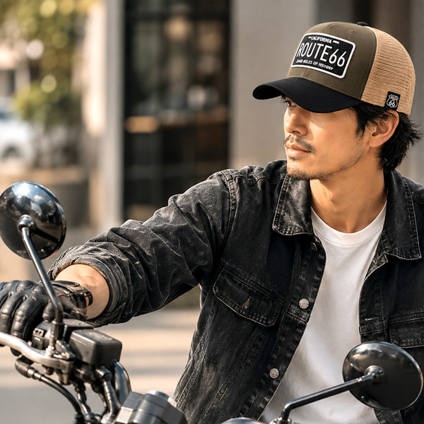 ルート66 ROUTE66 メッシュキャップ メンズ レディース 深め 帽子