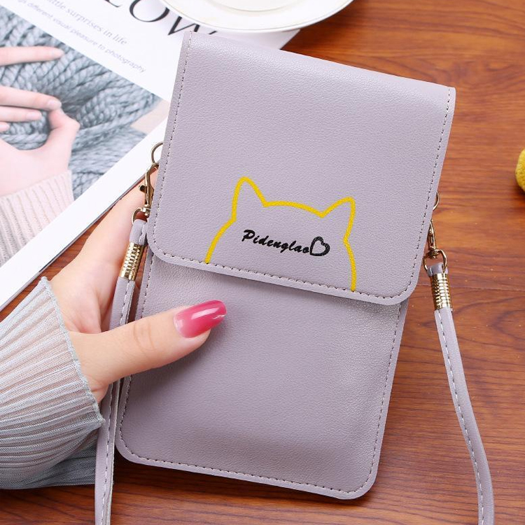 スマホタッチショルダーバッグお財布ポシェット スマホポーチ