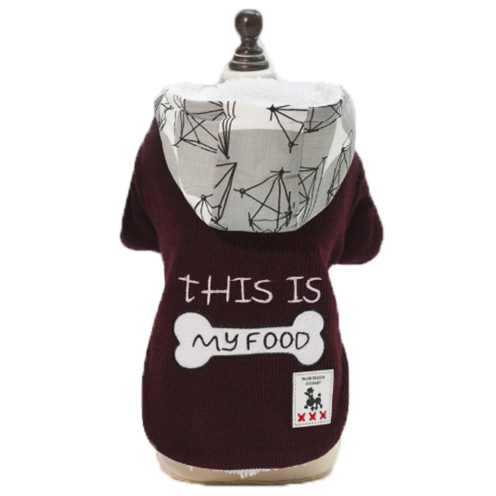 犬服 秋冬 犬用パーカー ペット服 フード付き ドッグウェア 犬用コート