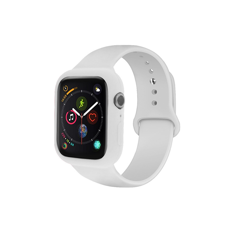 アップルウォッチバンドケース一体型バンドApple Watch Series 4/5/6/SE 40mm 44mm兼用 シリコンベルト バンド アップルウォッチバンド｜missbeki｜03