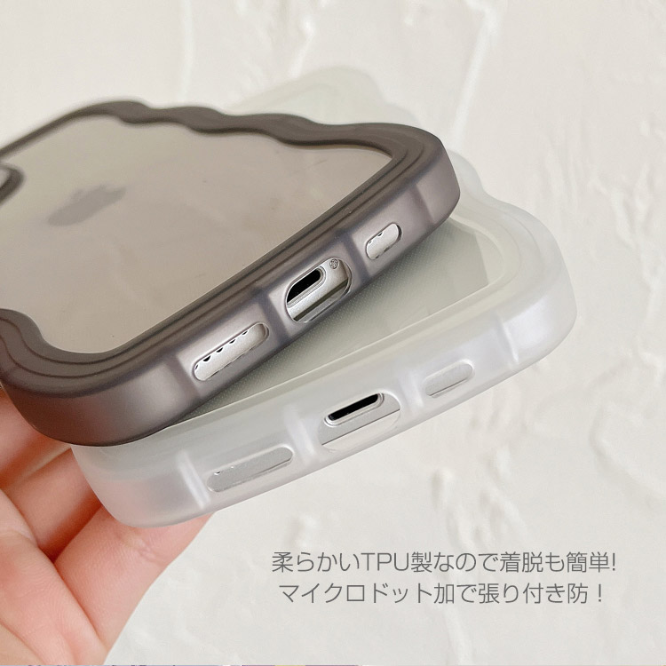 iPhone14ケース.Plus ProMax iPhone13ケース. Pro iPhone12ケース. Pro  Pro ProMaxアイフォンケース. TPUウェーブクリアケース.｜missbeki｜14