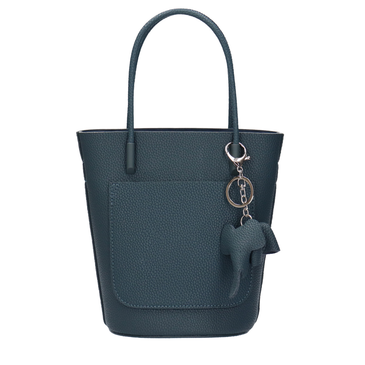 MisshKissh（ミッシュキッシュ） ミニトート 本革 チャーム付