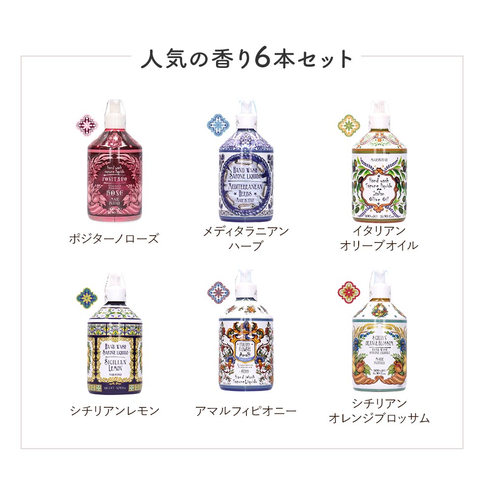 ハンドソープ 6種セット マヨルカ Rudy La Maioliche ラ・マヨルカ