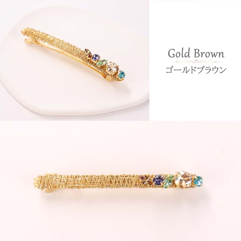 MisshKissh（ミッシュキッシュ） ワイヤーバレッタ(スリムタイプ