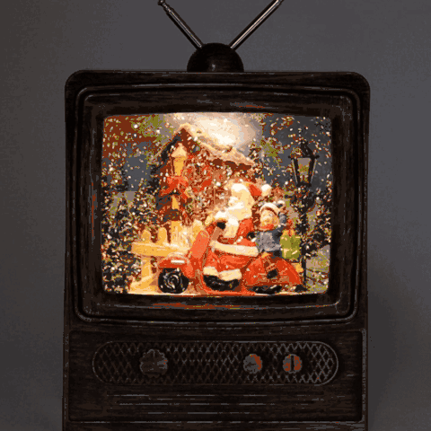 スノーイング スノードーム クリスマス 飾り 光る 動く 音楽付 Music