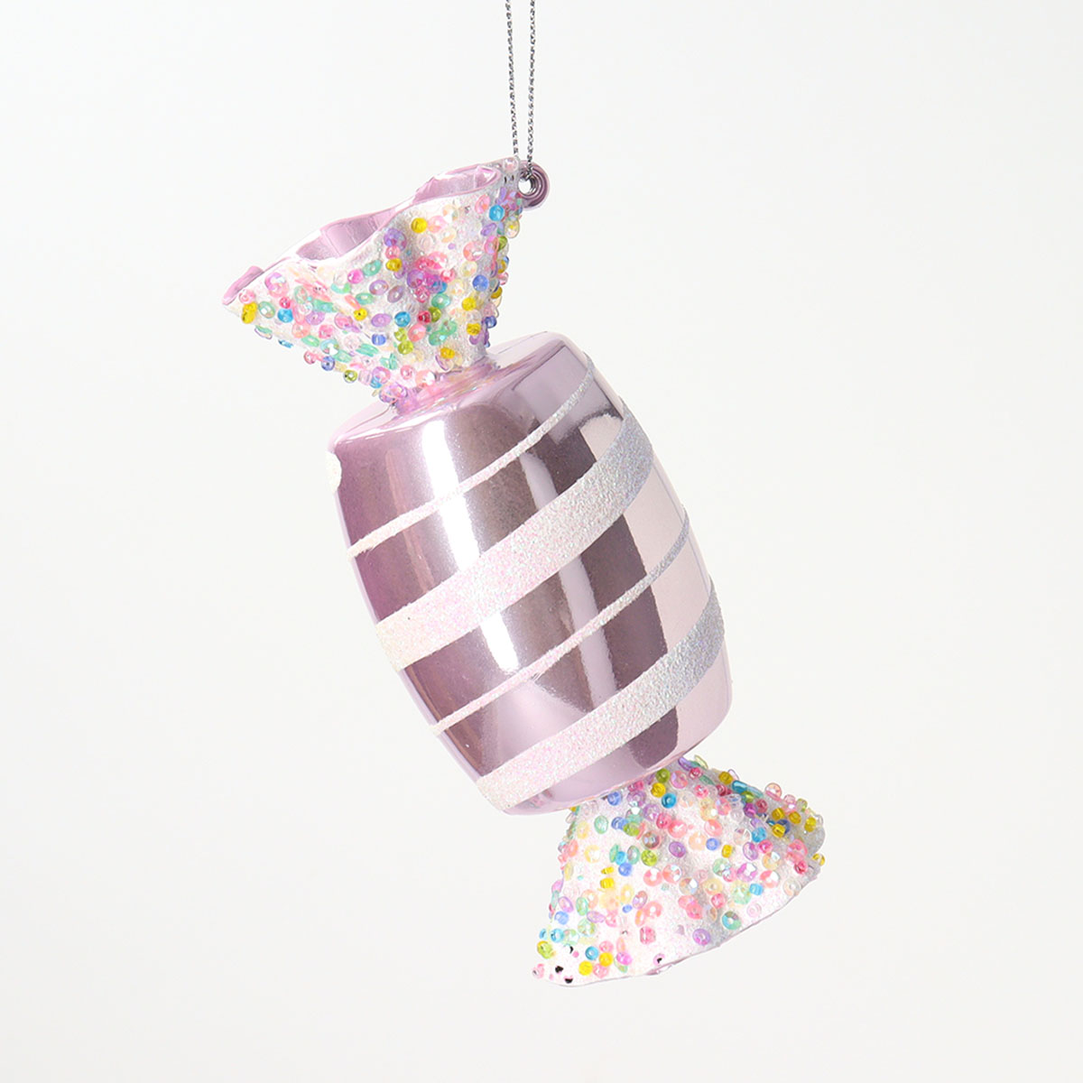オーナメント キャンディ クリスマス パステルカラー ラメ スイーツ