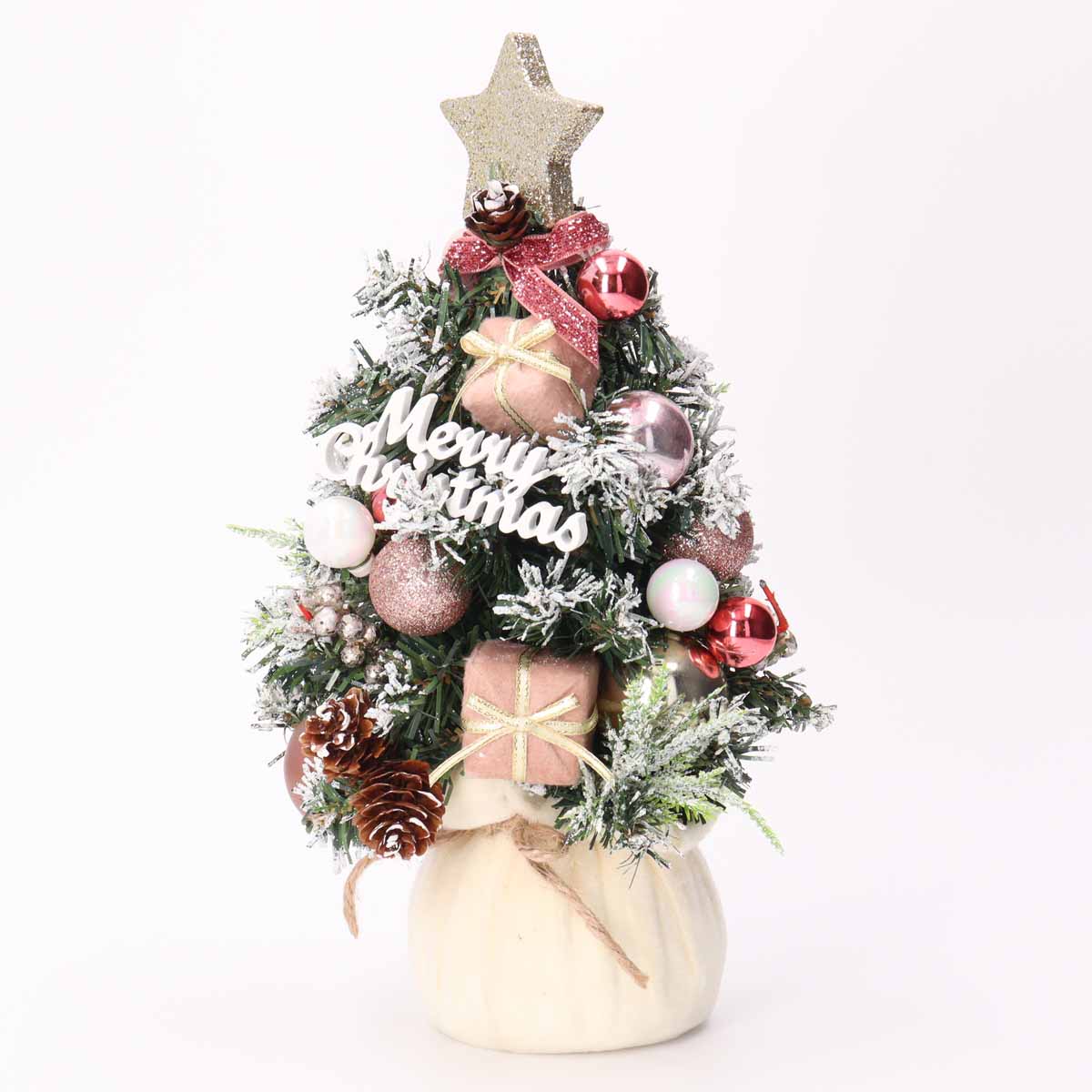 ミニクリスマスツリー テーブルツリー 28cm 卓上 ツリー ミニ Table tree Christmas Xmas 星 クリスマス インテリア  玄関 店舗 ピンク ブルー : 45sk086 : コサージュ ミッシュキッシュ - 通販 - Yahoo!ショッピング