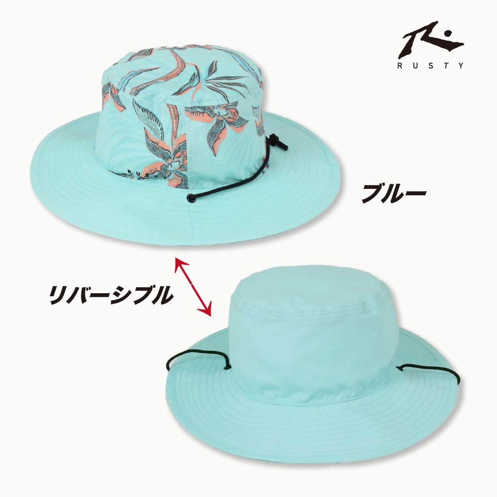 花柄サーフハット 花柄サーフハット - メルカリ