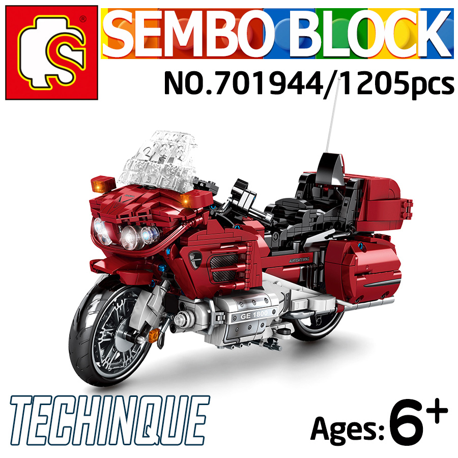 ブロック おもちゃ オートバイ ホンダ GL1800 模型 レゴ互換品 LEGO互換ブロック