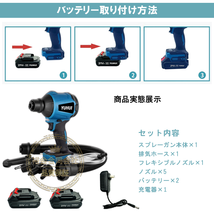 充電式 電動エアダスター 40000RPM強力風速 LEDライト付き エア 