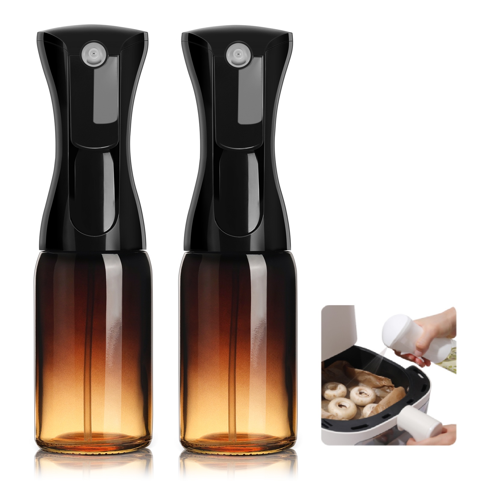 2本　ミスティフィ 新型オイルスプレー ガラス瓶 調理用 マイクロミストスプレー 料理用 高機能スプレー 業務用 ノンフライヤー オイルボトル オイルポット 代用 |  | 09